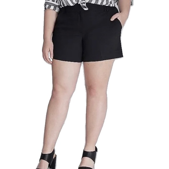 NWT* Lane Bryant The Lena Moderately Curvy Fit Black Shorts, size 20 - Picture 1 of 7